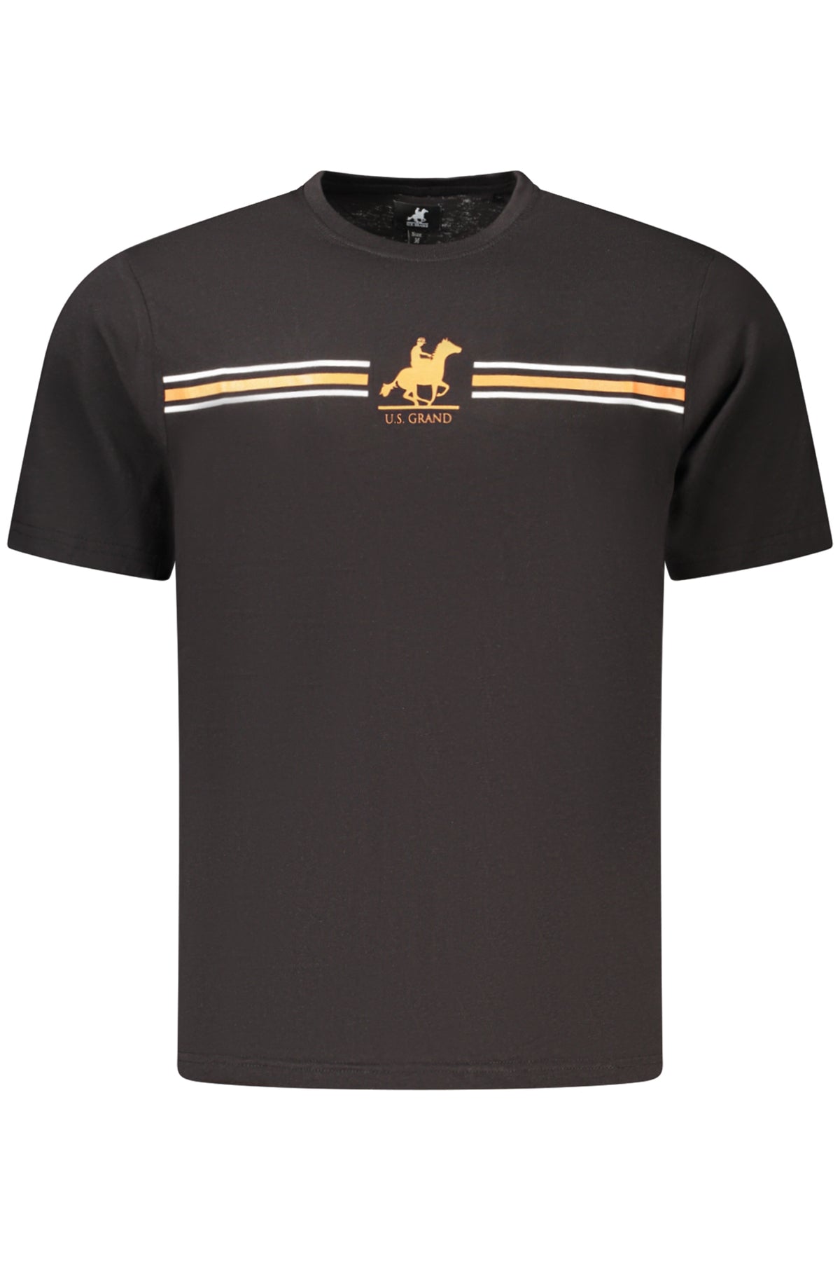 U.S. GRAND T-SHIRT MANICHE CORTE UOMO NERO