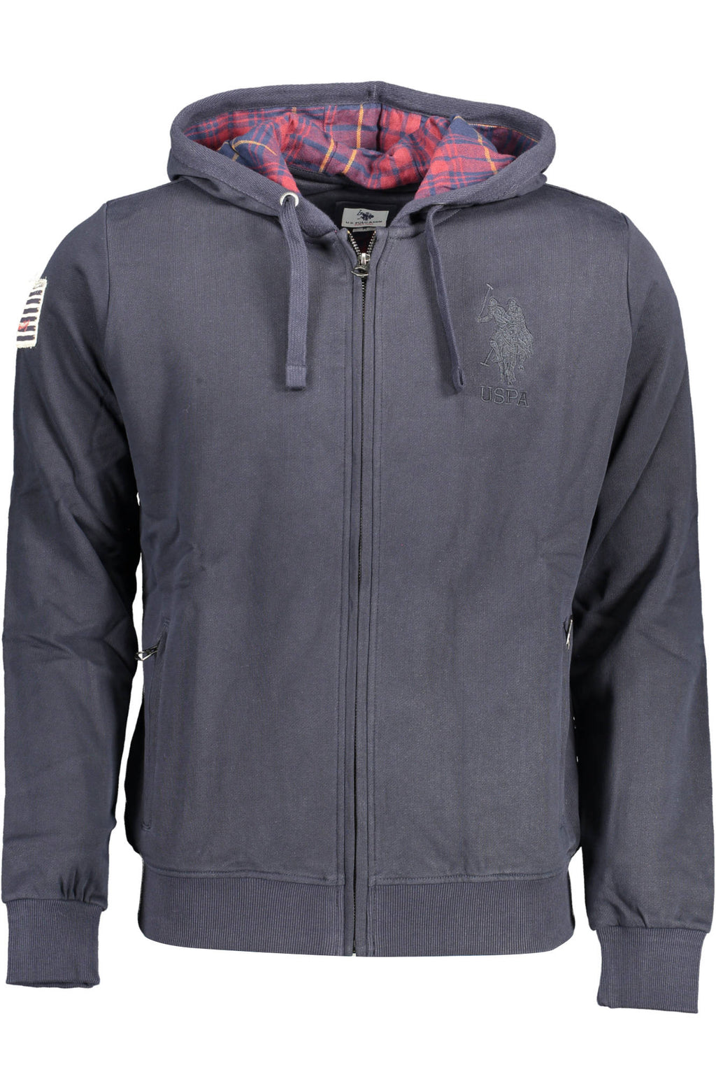 U.S. POLO ASSN. FELPA CON ZIP UOMO BLU