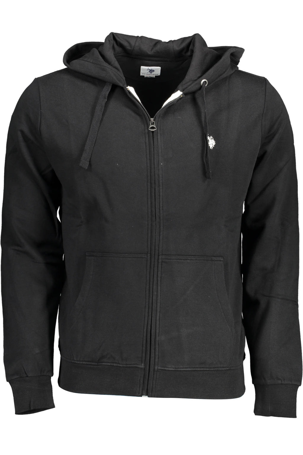 U.S. POLO ASSN. FELPA CON ZIP UOMO NERO